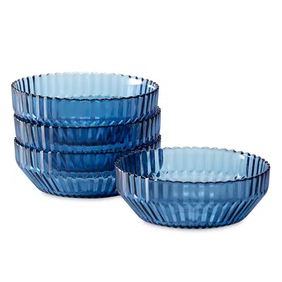 Fortessa Archie Cornflower Cereal Bowl, Set Of 4 In Blue