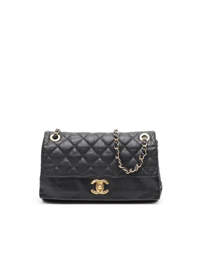 Pre-owned Chanel Medium Soft Elegance Bag In Black