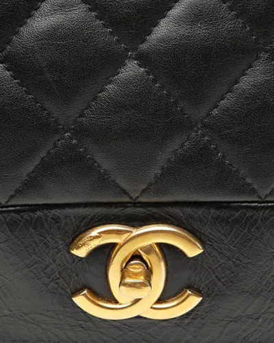 Pre-owned Chanel Medium Soft Elegance Bag In Black