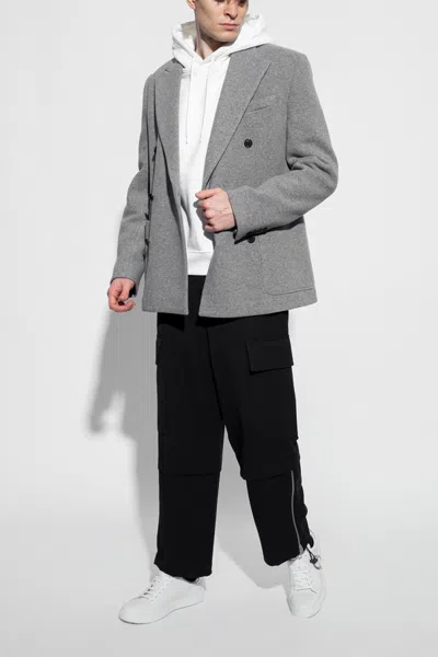 Ferragamo Gancini-print Lace-up Sneakers In White