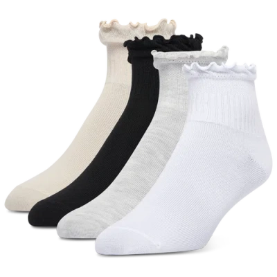 Lckr Youth   Ruffle Socks 4 Pack In Multi