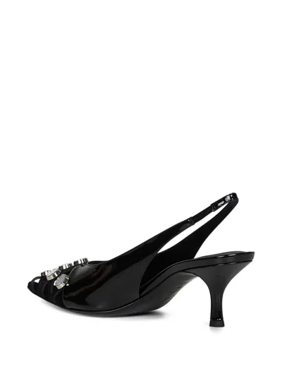 50MM LEATHER SLINGBACK PUMPS