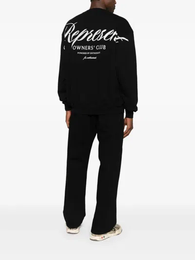 Represent "owners Club Script" Sweatshirt In Black