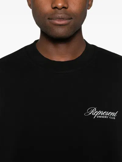 Represent "owners Club Script" Sweatshirt In Black