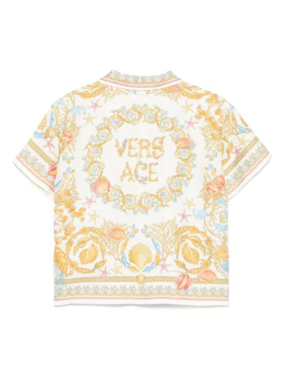 Versace Silk Shirt In Multi