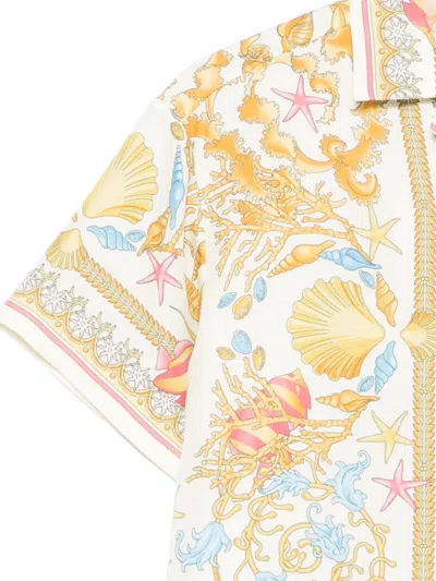 Versace Silk Shirt In Multi