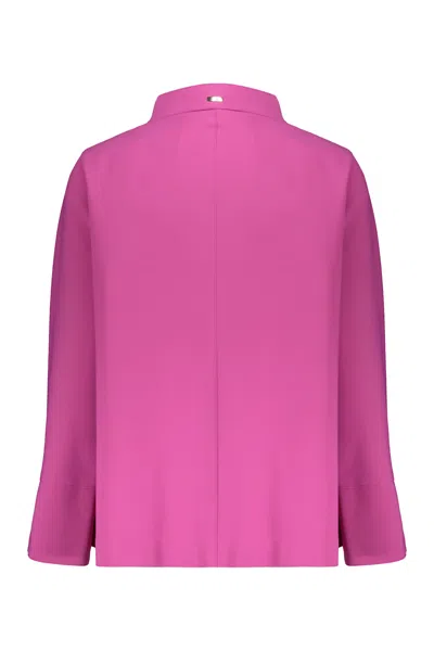 Herno Mandarin-collar Jacket In Pink