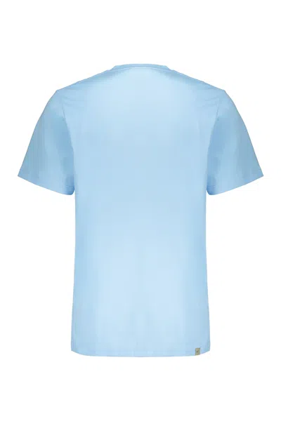 Perks And Mini Flower-print Cotton T-shirt In Blue