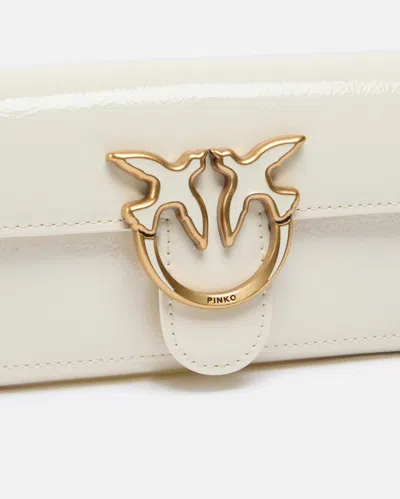 Pinko Portefeuille Brillant À Bandoulière Avec Boucle Love Birds
