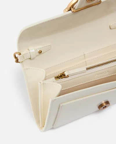 Pinko Portefeuille Brillant À Bandoulière Avec Boucle Love Birds