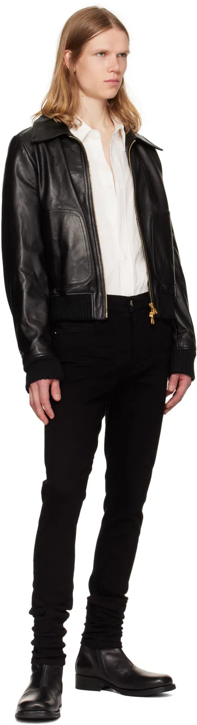 Amiri Stack Jeans In Black