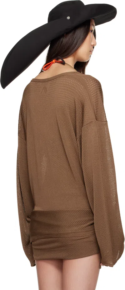 Attico Black Embroidered Hat