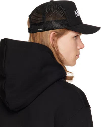 Amiri Core Logo Trucker Cap In Black
