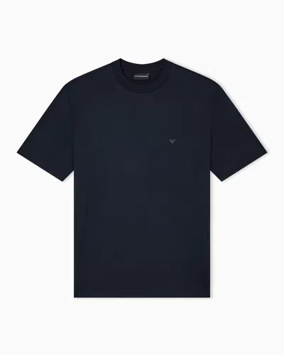 Emporio Armani Basic Crew Neck T-shirt In Blue