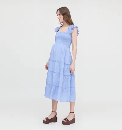 Hill House Home The Maternity Ellie Maxi Nap Dress Bluebird