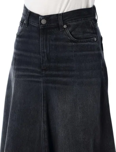 Haikure Black Denim Serenity Long Skirt