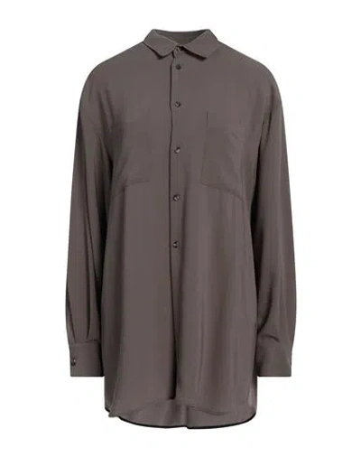 Philosophy Di Lorenzo Serafini Woman Shirt Khaki Size 2 Triacetate, Polyester In Neutral