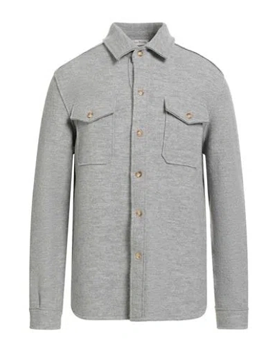 Phil Petter Man Shirt Light Grey Size Xl Merino Wool In Gray