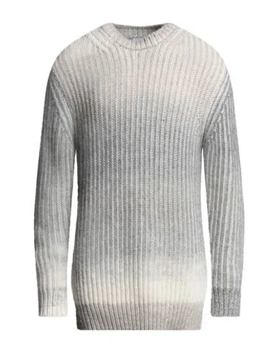 Dondup Man Sweater Grey Size 42 Wool, Acrylic, Alpaca Wool In Gray