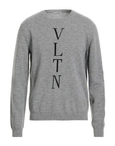 Valentino Garavani Man Sweater Grey Size 44 Virgin Wool In Gray