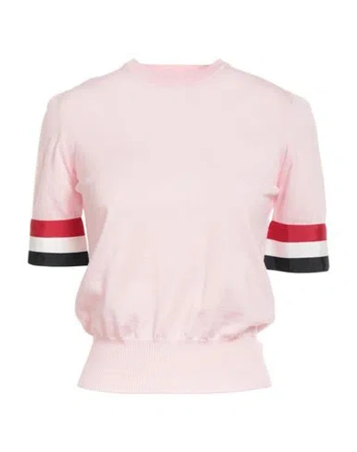Thom Browne Woman Sweater Pink Size 8 Wool, Polyester In Pink
