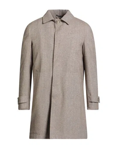 Eredi Del Duca Man Coat Camel Size 42 Polyester, Wool, Viscose