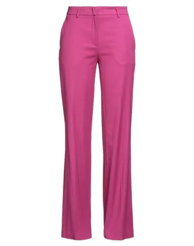 Twinset Woman Pants Mauve Size 4 Viscose, Wool, Elastane In Purple