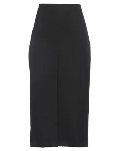 The Row Woman Midi Skirt Black Size 2 Wool In Black