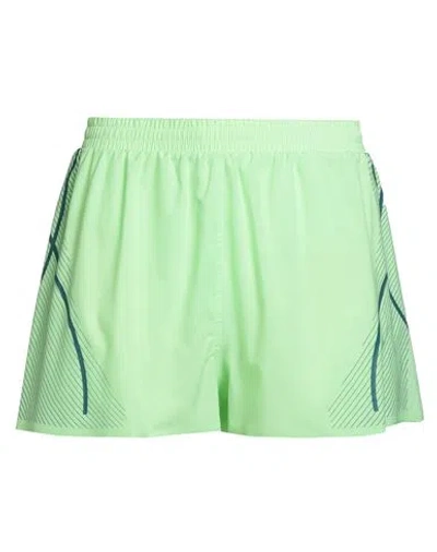 Adidas By Stella Mccartney Woman Shorts & Bermuda Shorts Lime Green Size 12 Recycled Polyester In Green