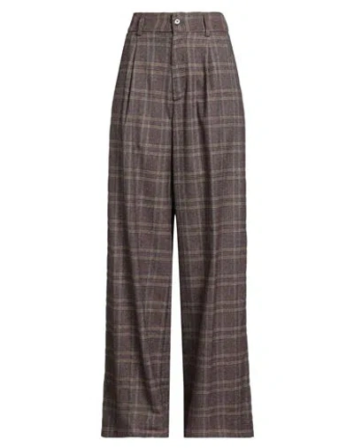 True Avenue Woman Pants Burgundy Size 32 Polyester, Viscose, Elastane In Brown