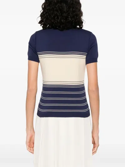 Valentino Maglione In Cotone Blu Navy  Donna In Blue