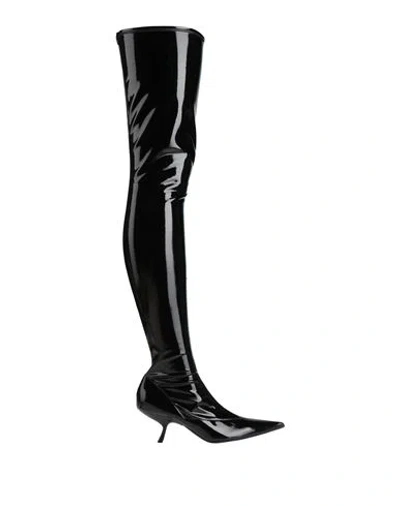 Sergio Rossi Woman Boot Black Size 6 Leather