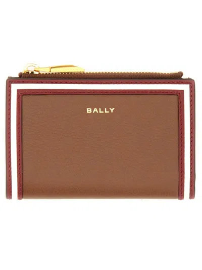 Bally Code Wallet In Brown