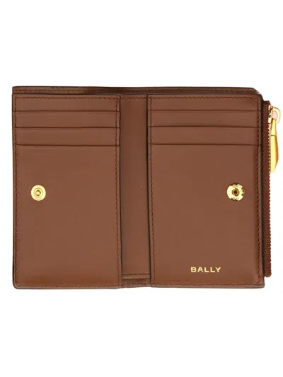 Bally Code Wallet In Brown