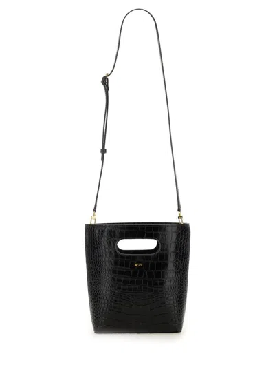 N°21 Crocodile-embossed Calf Leather Small Bag In Black