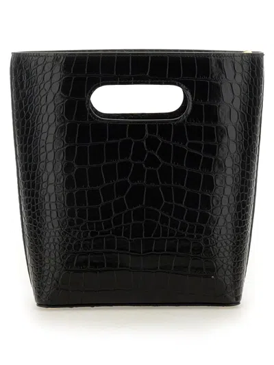 N°21 Crocodile-embossed Calf Leather Small Bag In Black