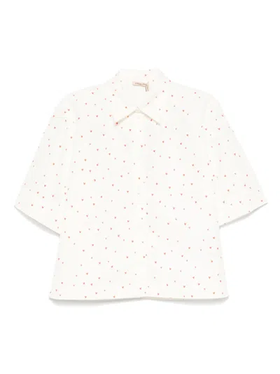 Stella Nova Heart-print Shirt In Neutral