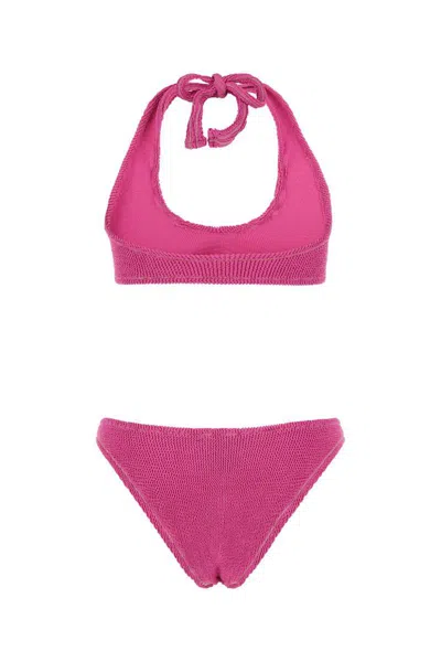 Reina Olga Fuchsia Stretch Nylon Pilou Set Bikini