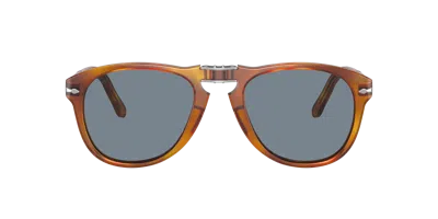 Persol Mens Brown Po0714sm Steve Mcqueen Pilot-shape Crystal-glass And Acetate Sunglasses In Lite Brown
