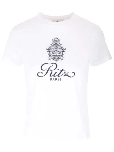 Frame X Ritz Slim Fit Top T-shirt White