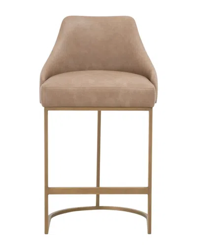 Essentials For Living Set Of 2 Parissa Counter Stools In Brown