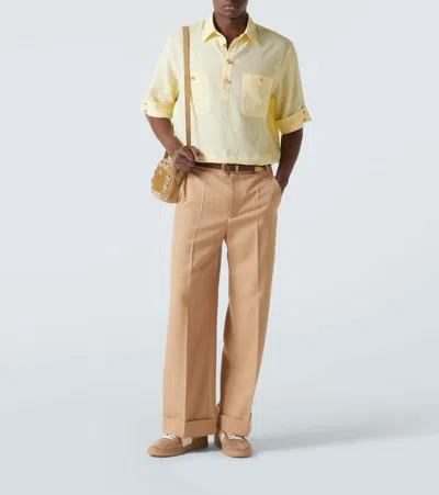 Valentino Upvillage Low-top Suede Sneakers In Brown