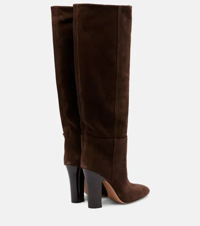 Paris Texas Lavinia 100 Suede Knee-high Boots In Brown