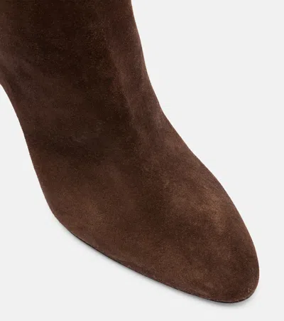 Paris Texas Lavinia 100 Suede Knee-high Boots In Brown