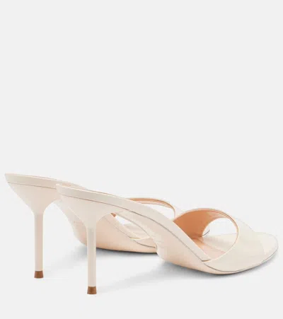 Paris Texas Lidia 70 Patent Leather Mules In Neutral