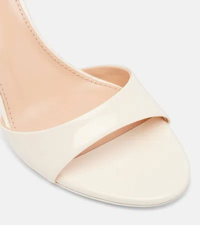 Paris Texas Lidia 70 Patent Leather Mules In Neutral