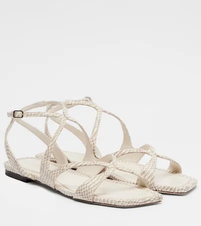 Jimmy Choo Ayla Flat In Neutral