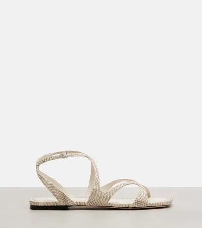 Jimmy Choo Ayla Flat In Neutral