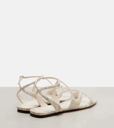 Jimmy Choo Ayla Flat In Neutral