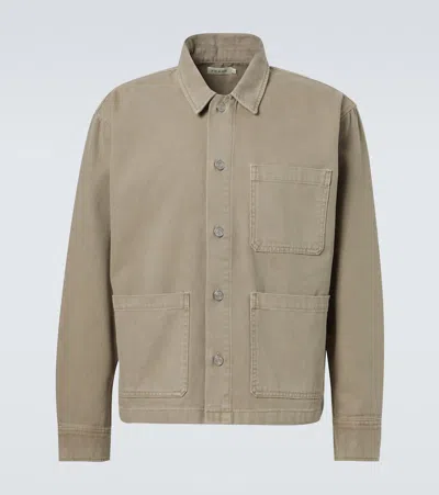 Frame Cotton-canvas Chore Jacket In Gray